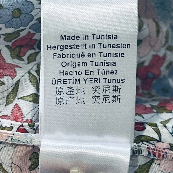 Bagutta Charlotte Floral Wrap Top Blouse Asian 100% Cotton Women’s 8 Italy EUC - Picture 11 of 15